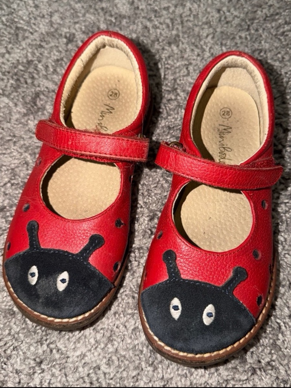 Mini boden lady bug shoes